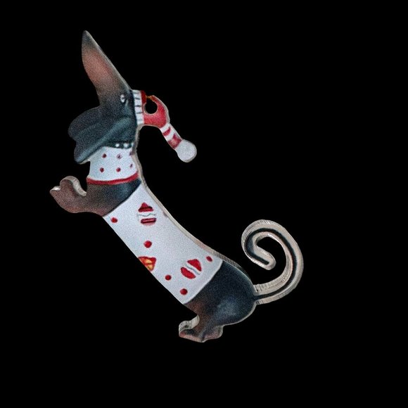 Dachshund Ornament New Gift tag hanger Doxie Weenie Dog Weiner German Pup - Picture 10 of 12